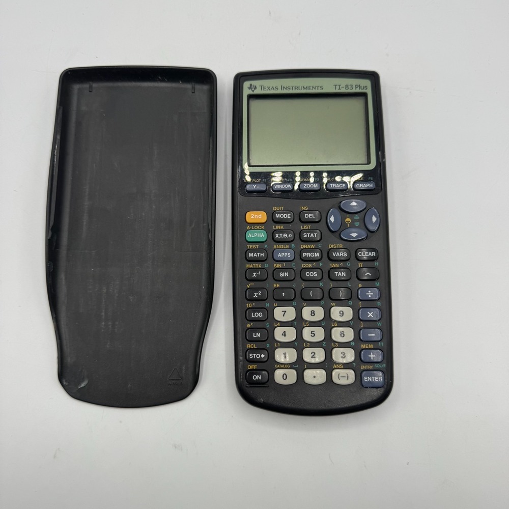 Texas Instruments TI-83 Plus Graphing Calculator Black School Math Algebra